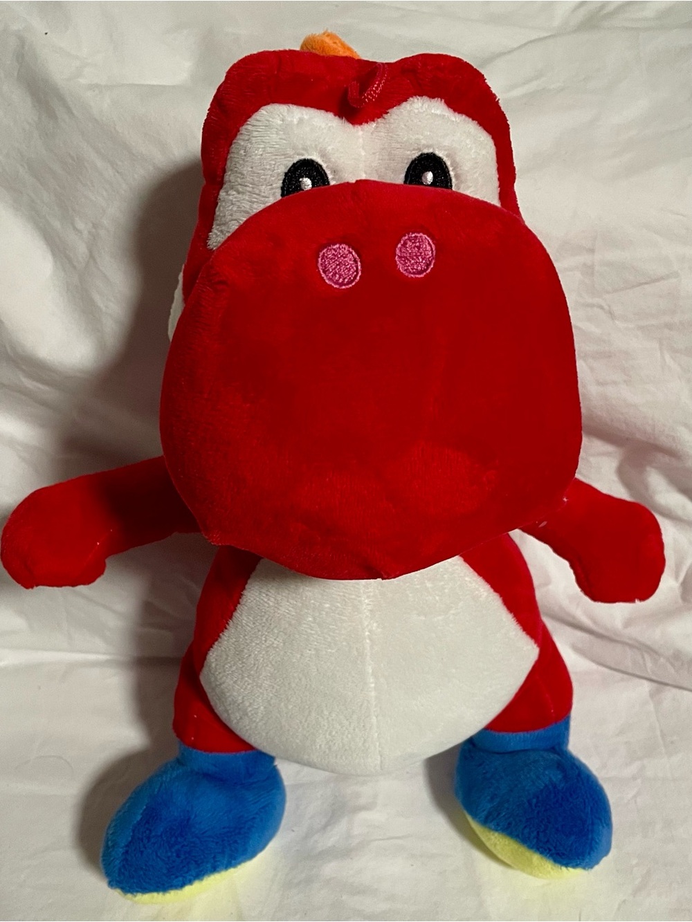 Super Mario Red Yoshi Plush 14” Stuffed Animal Character Toy